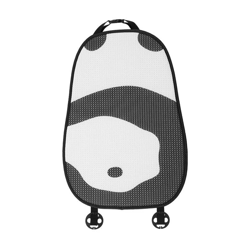 Cartoon panda plush car waist cushion with PP cotton filling for lumbar support