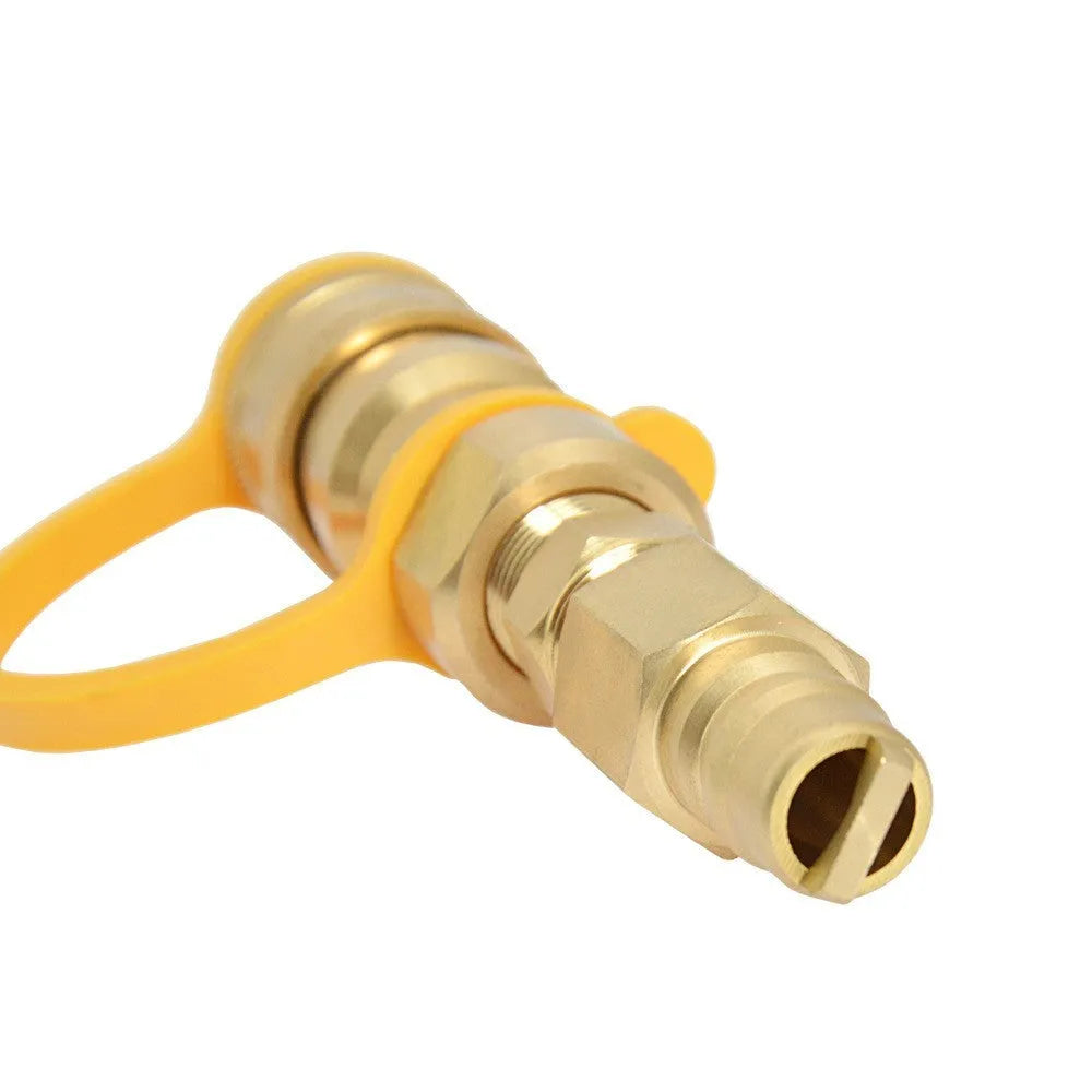 Gold-coloured brass 3/8 gas tank connector replacement part