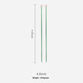 Set of lengthened crochet hooks with protective caps, showing multiple sizes from 2.0mm to 10.0mm for knitting and crochet.