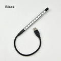Spiral aluminium alloy USB LED night light in six colour options with 420mm length