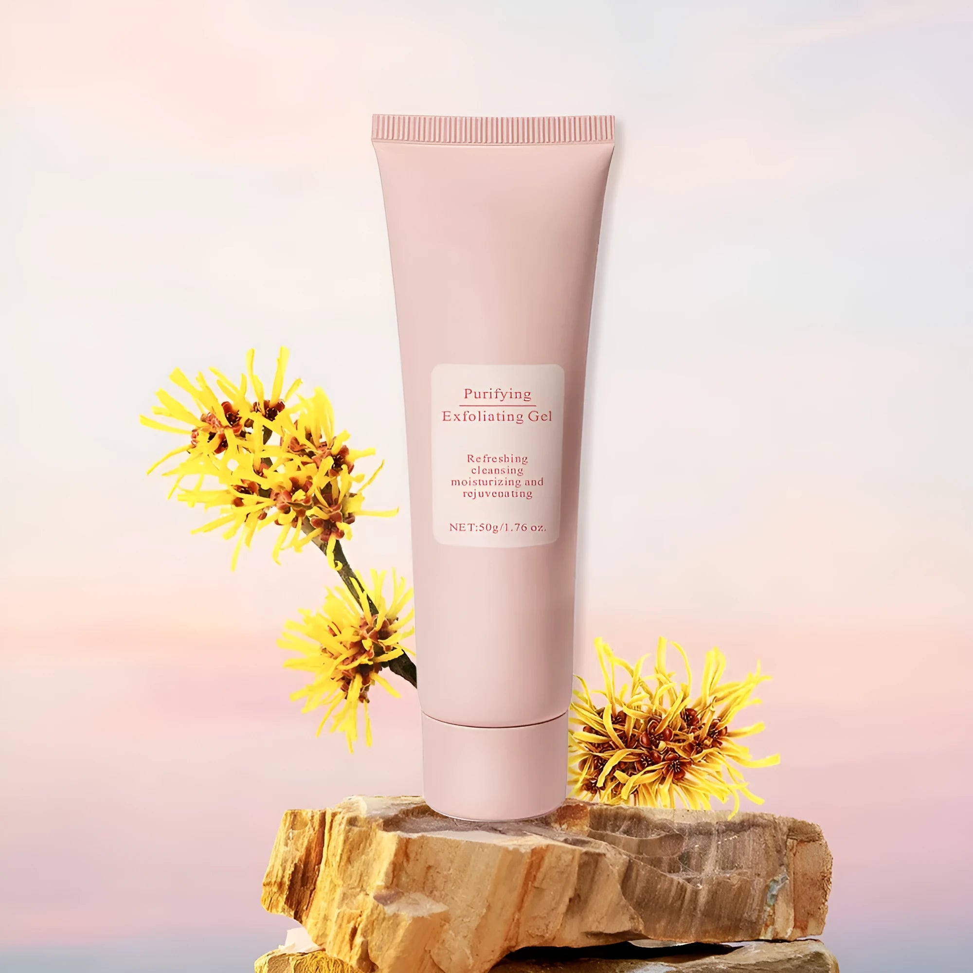 Moisturising facial exfoliating gel scrub 132g container suitable for all skin types