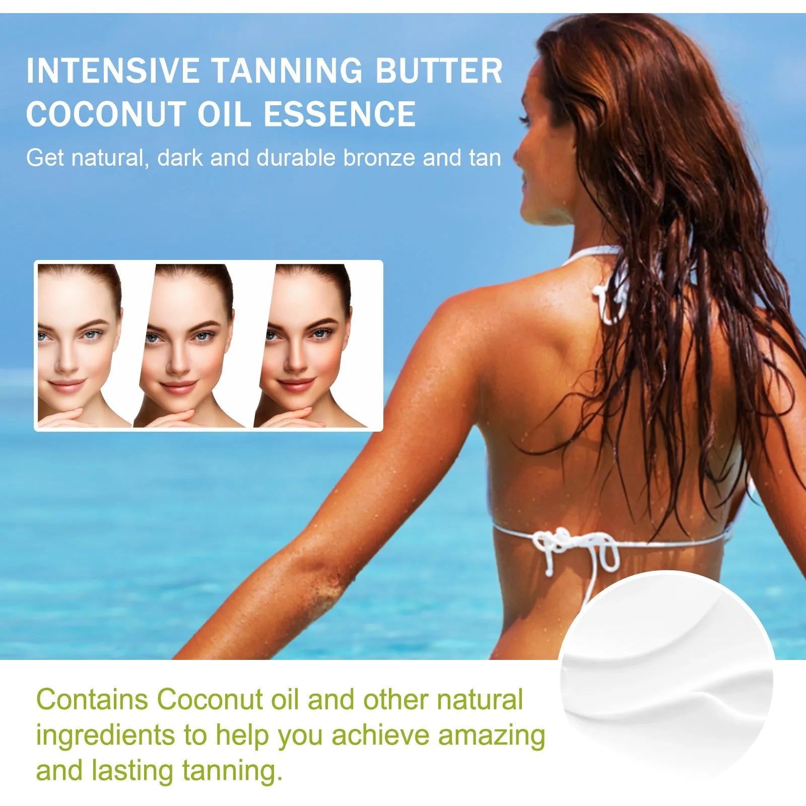 Coconut help black frost skin treatment cream 100g container with natural plant-based ingredients