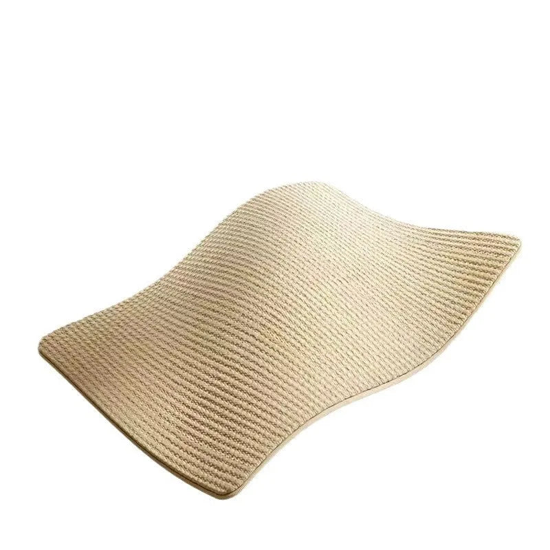 Sisal cat scratch board in rustic style available in small or large size options