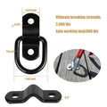 Galvanised carbon steel floor hook with black finish for truck cargo securing
