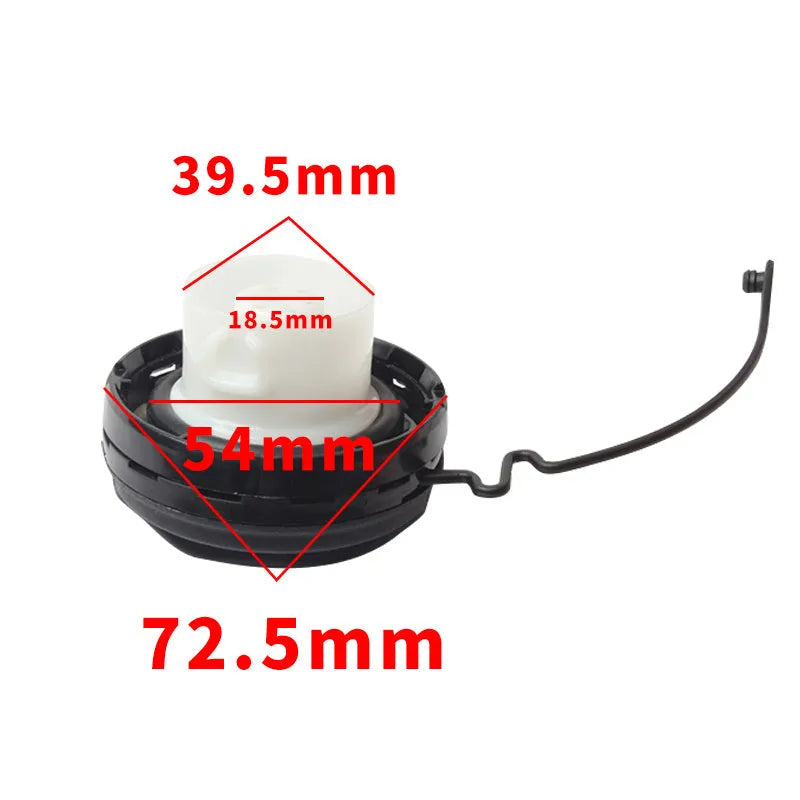 Toyota vehicle replacement snap-type fuel tank filler door cap