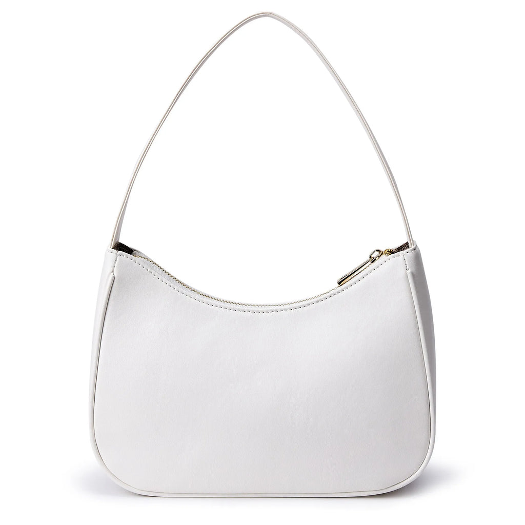Retro waterproof shoulder bag in multiple colour options including apricot and black-adjustable