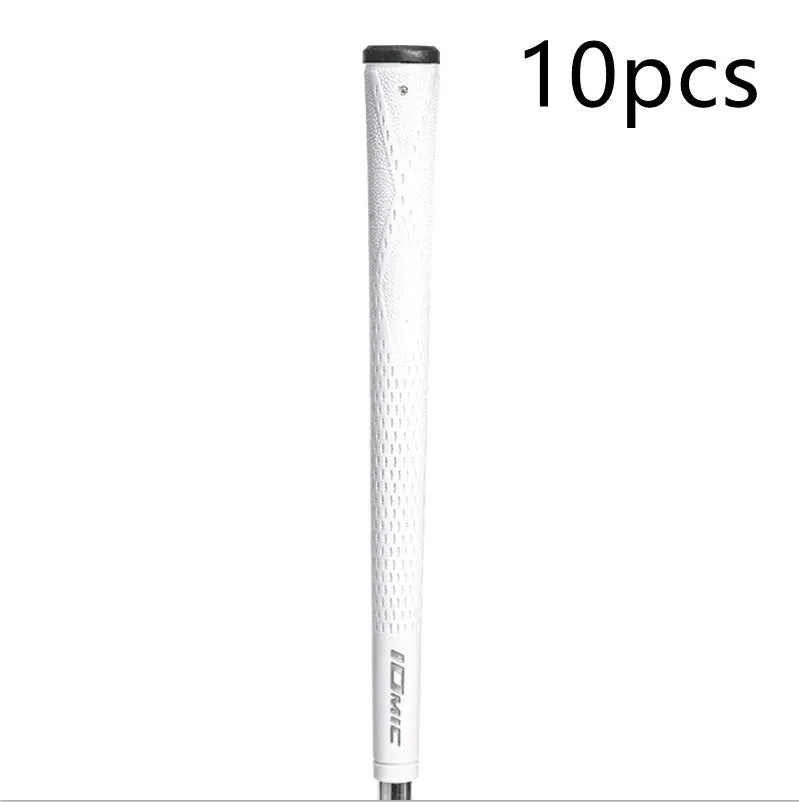 TPE material golf club grip in various colour options including pink, red, blue, white, and black.