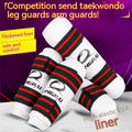 Taekwondo protective gear set with arm guards and leg protectors in PU EVA foam