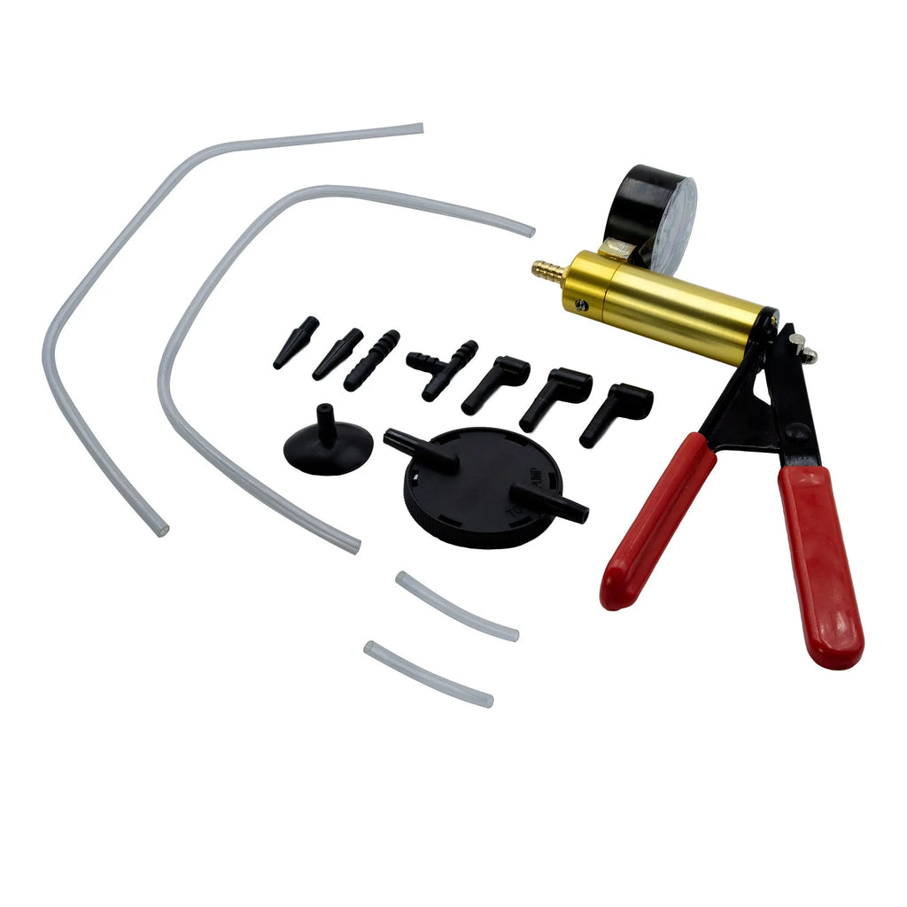 Aluminium alloy manual vacuum air blow gun and suction tool for automotive repair