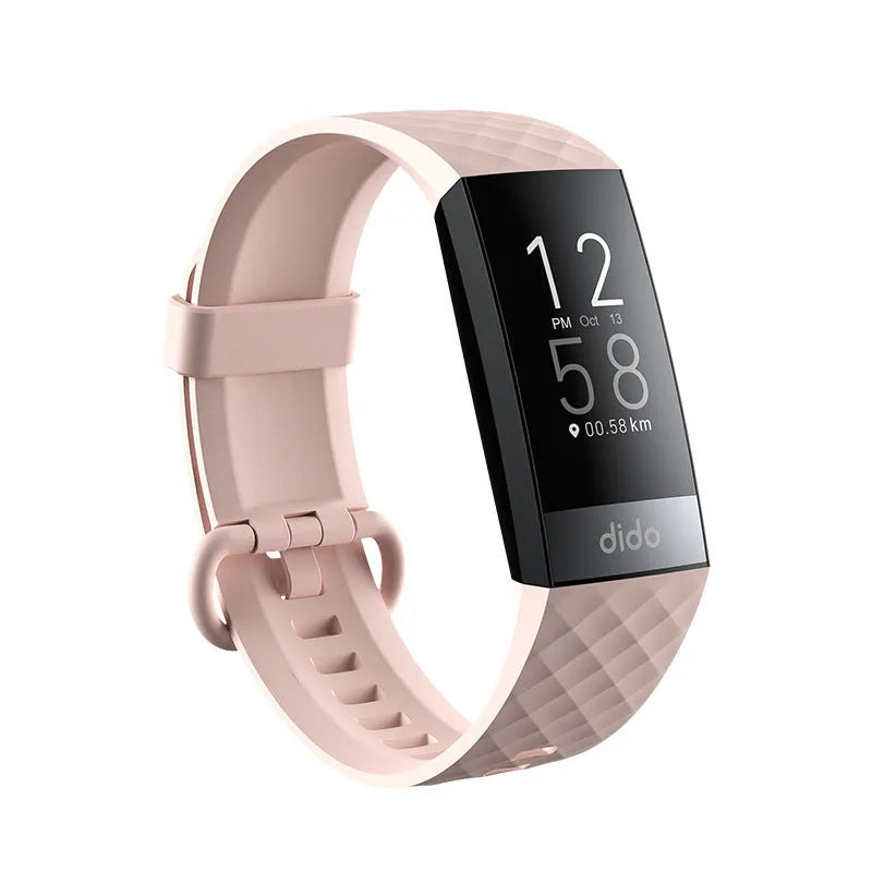 Y6 Black smart bracelet with 1.1-inch screen for blood pressure, ECG, and blood oxygen monitoring on wrist