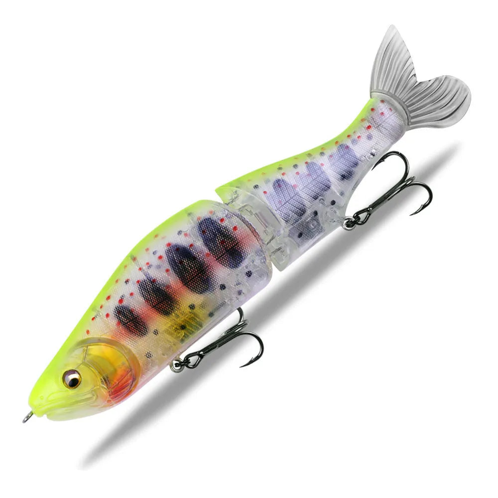 185mm plastic swimming fishing bait for bass available in multiple colours