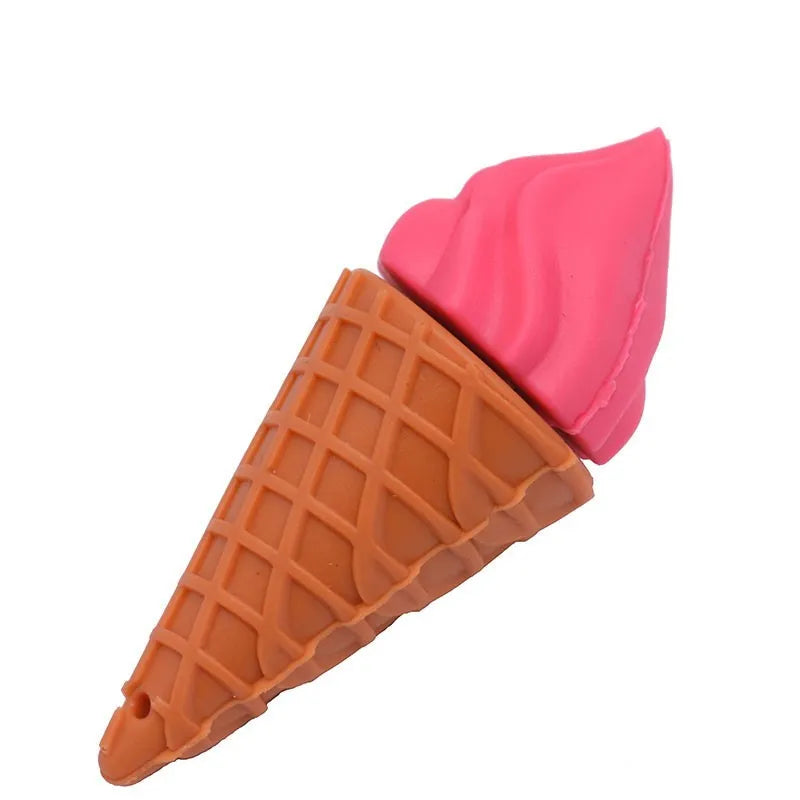 Ice cream design USB stick in lotus root pink colour with solid state storage technology