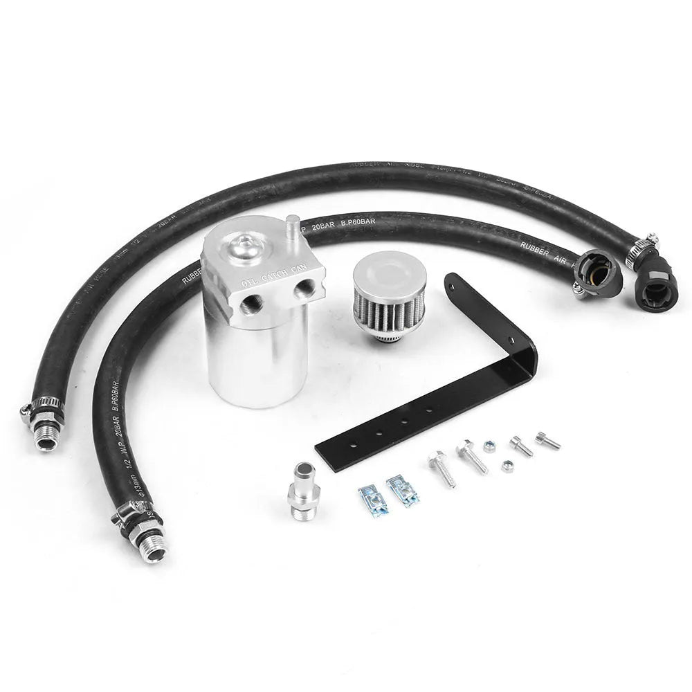 Aluminium alloy oil separator for Ford Expedition vehicles in black, blue, red, and silver colours