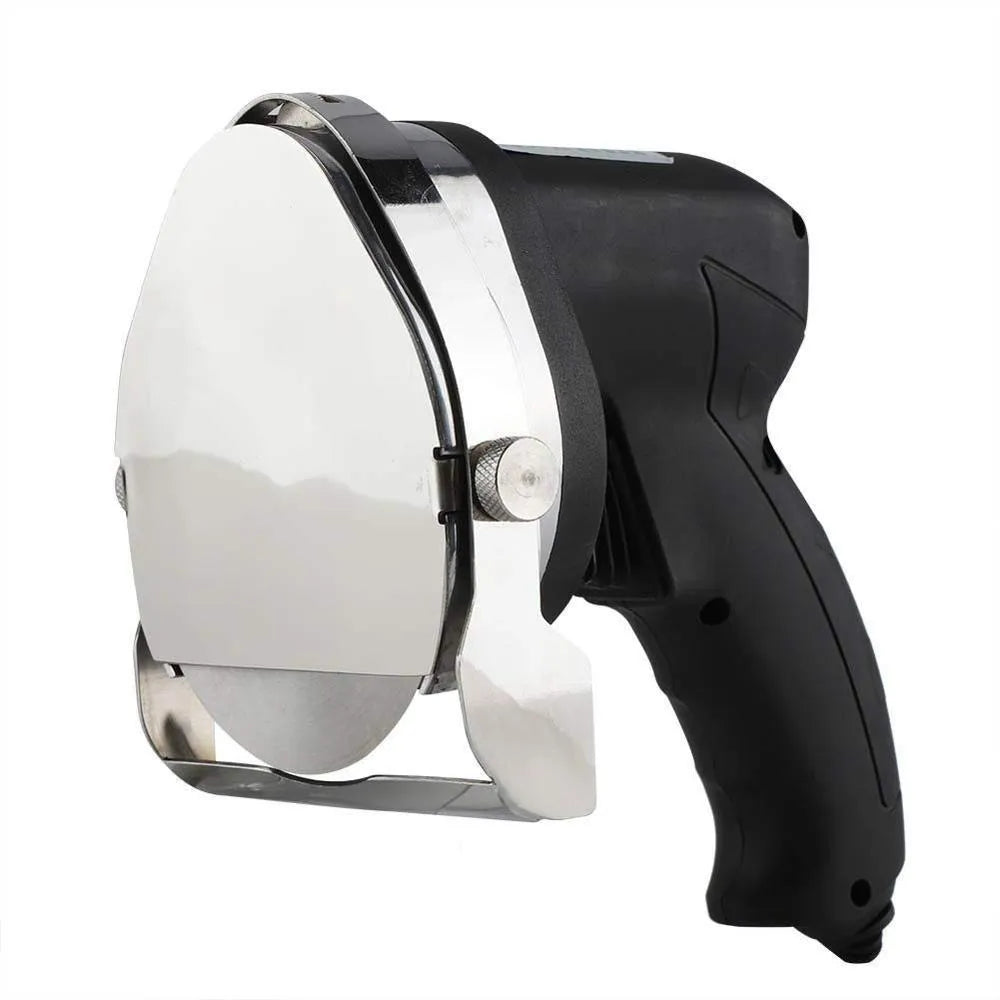 Black KS-100E model electric meat cleaver for barbecue machines with EU plug.