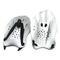 Pair of webbed arm swim training paddles for freestyle stroke development in multiple colour options