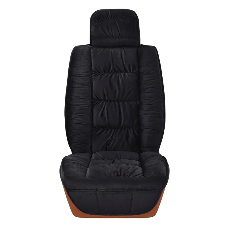 Winter short plush car seat cushion cover in multiple colour options