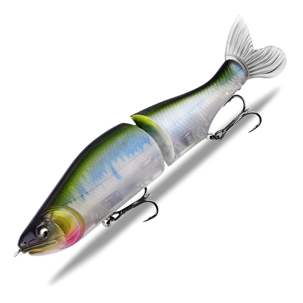 185mm plastic swimming fishing bait for bass available in multiple colours