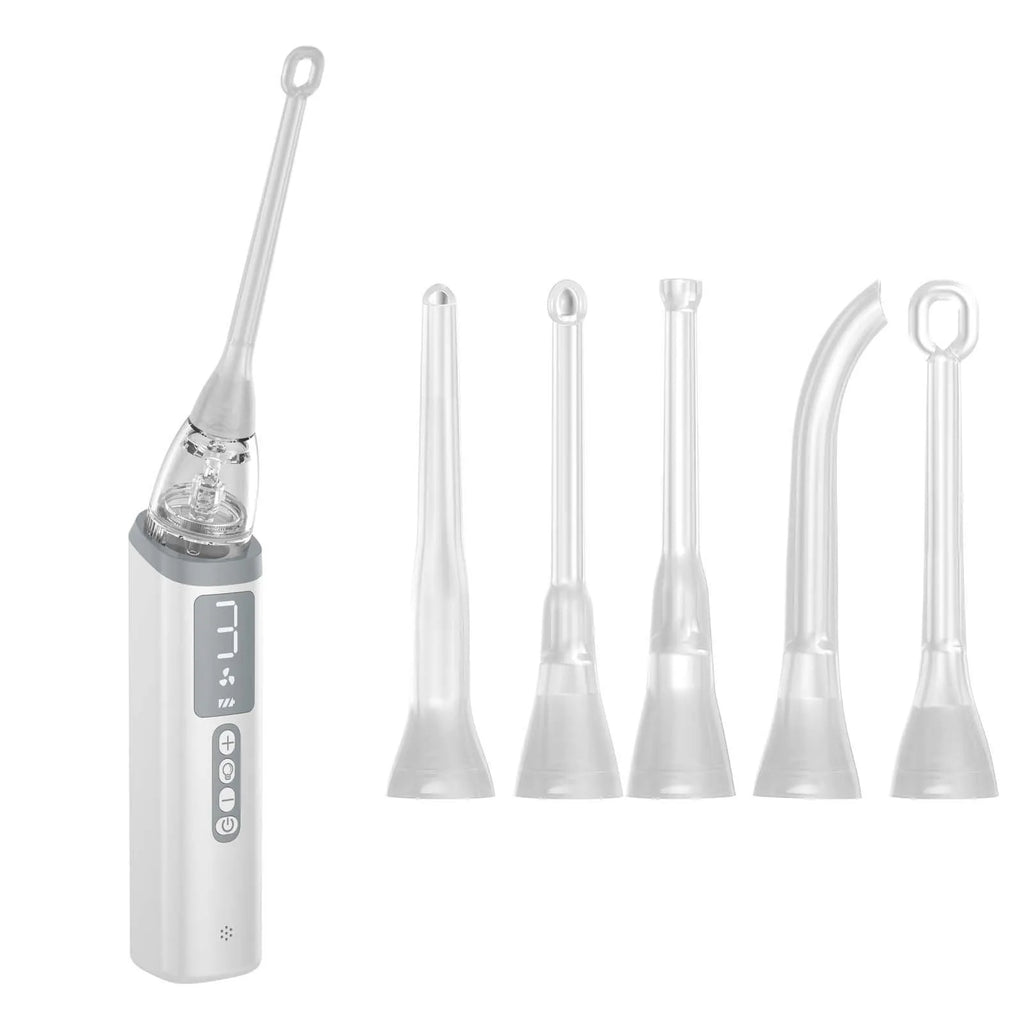 Milky white tonsillar extractor oral cleaning tool for dental stone removal