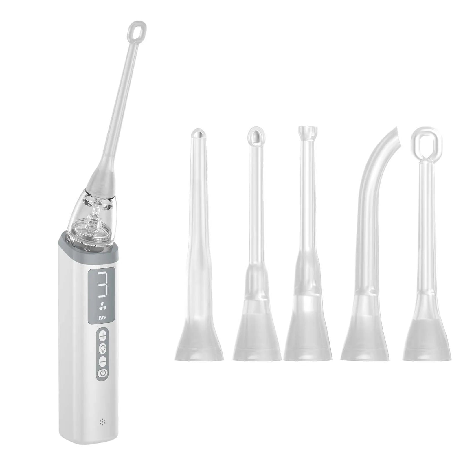 Milky white tonsillar extractor oral cleaning tool for dental stone removal