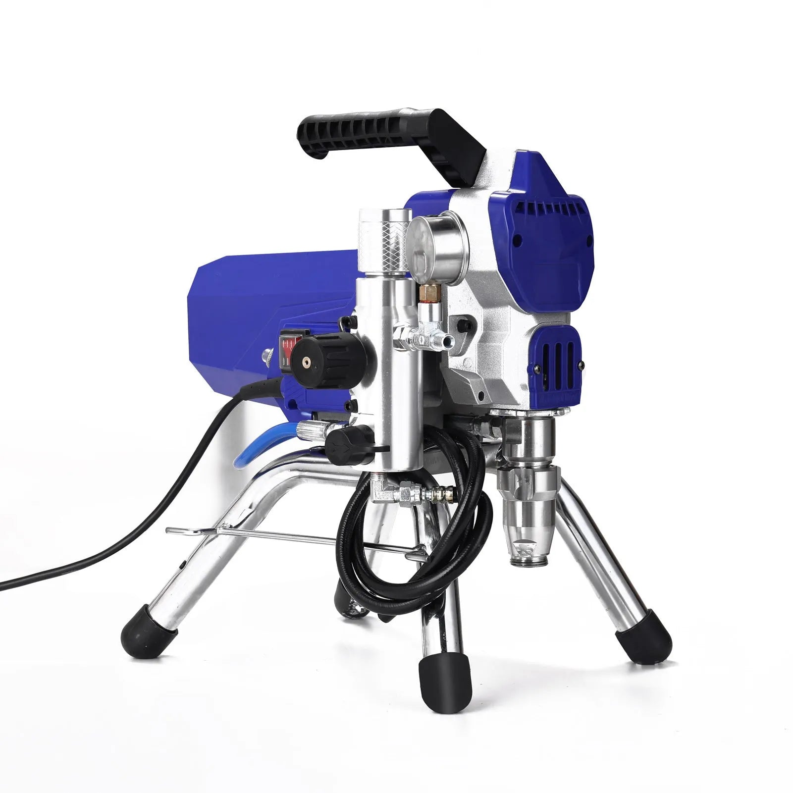 3901 high-pressure airless spraying machine with 10 metre hose and complete accessory set for fireproof paint application