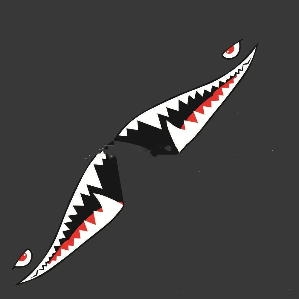 Shark series PVC body sticker decal for cars, shown in large format