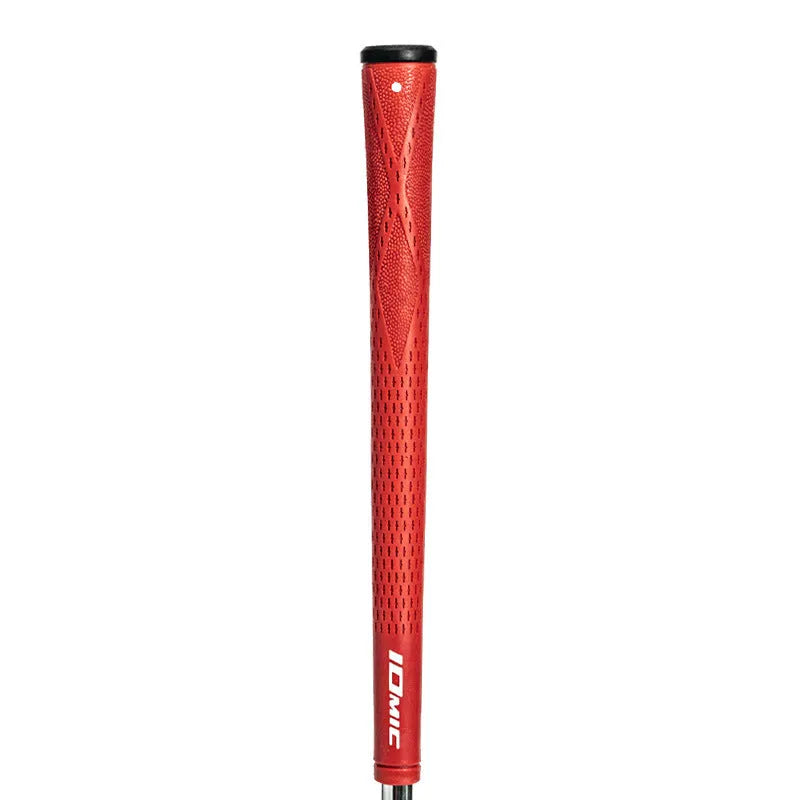 TPE material golf club grip in various colour options including pink, red, blue, white, and black.