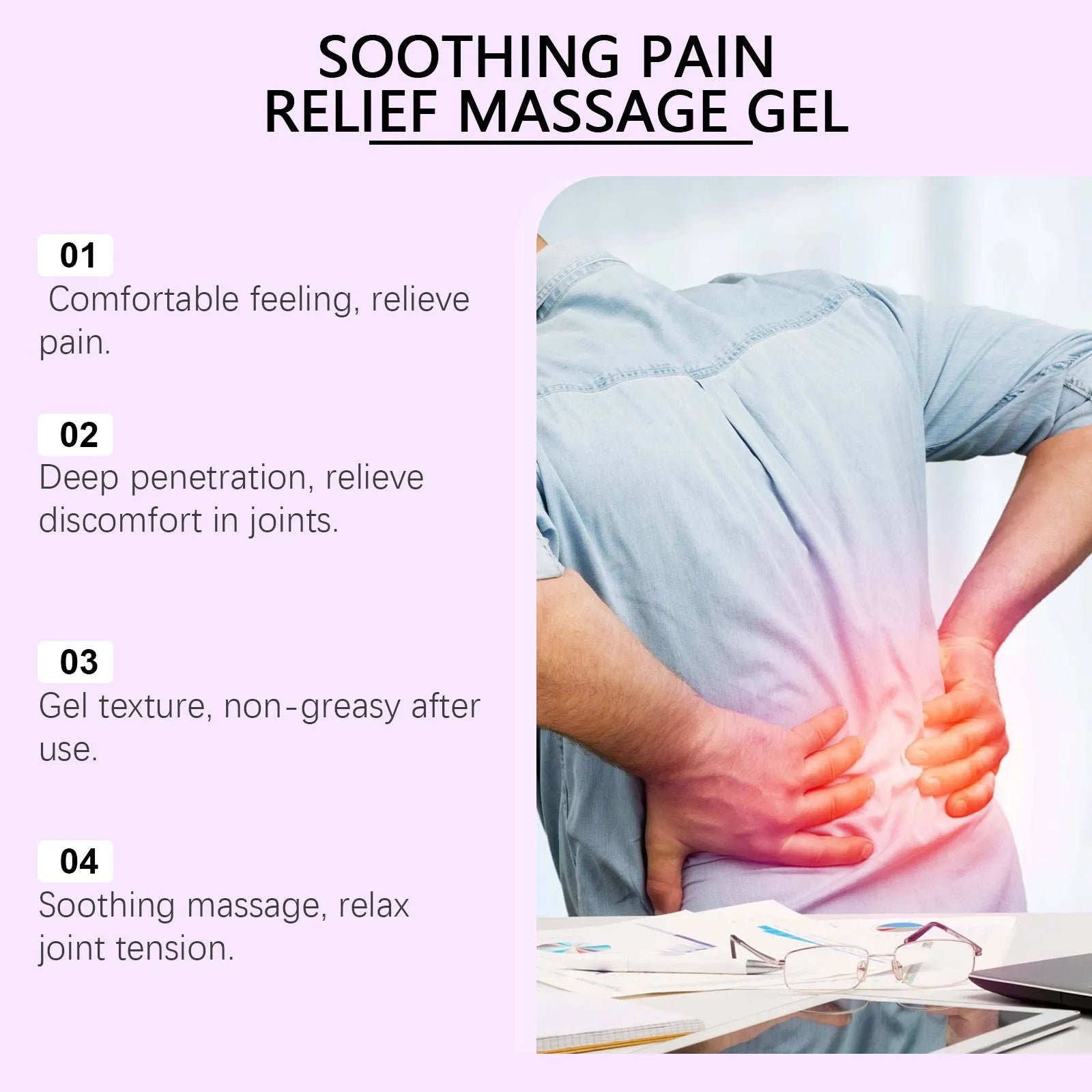 100g tube of body massage gel for knee and elbow joint care
