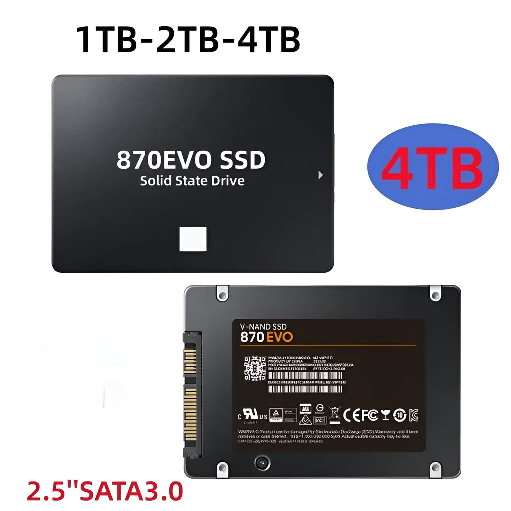 Samsung 870 EVO 2.5-inch SATA III solid state drive for internal storage expansion.
