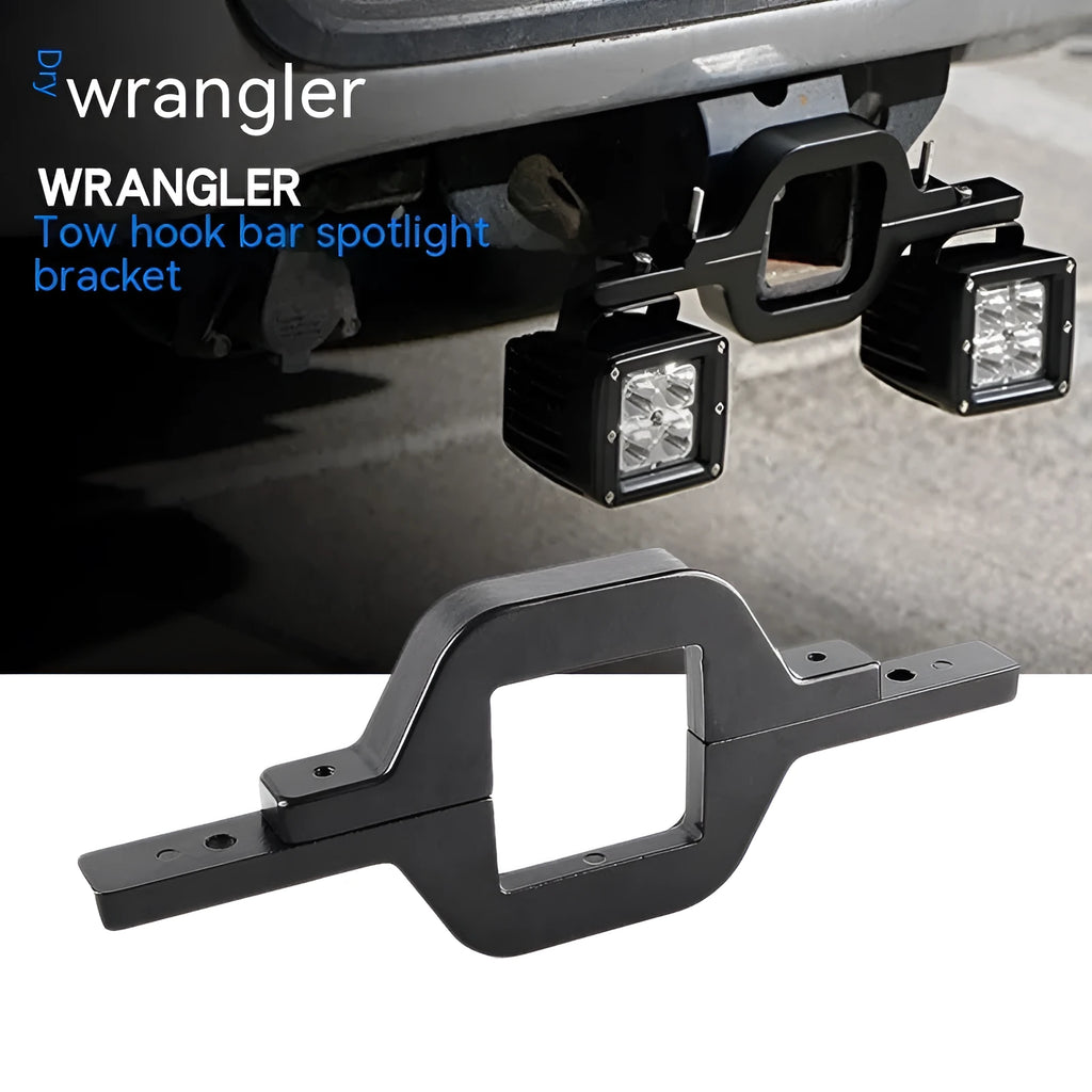 Black aluminium alloy LED reversing light bracket for Jeep Wrangler model TG-TG