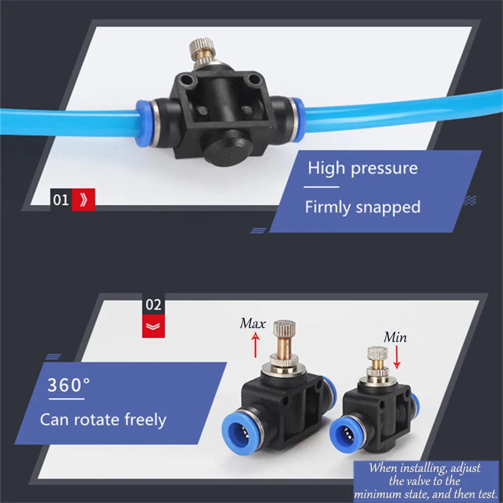 Turbo car blow-off valve decoration kit with explosive eye doll, pressure valve, copper tube, and clips.