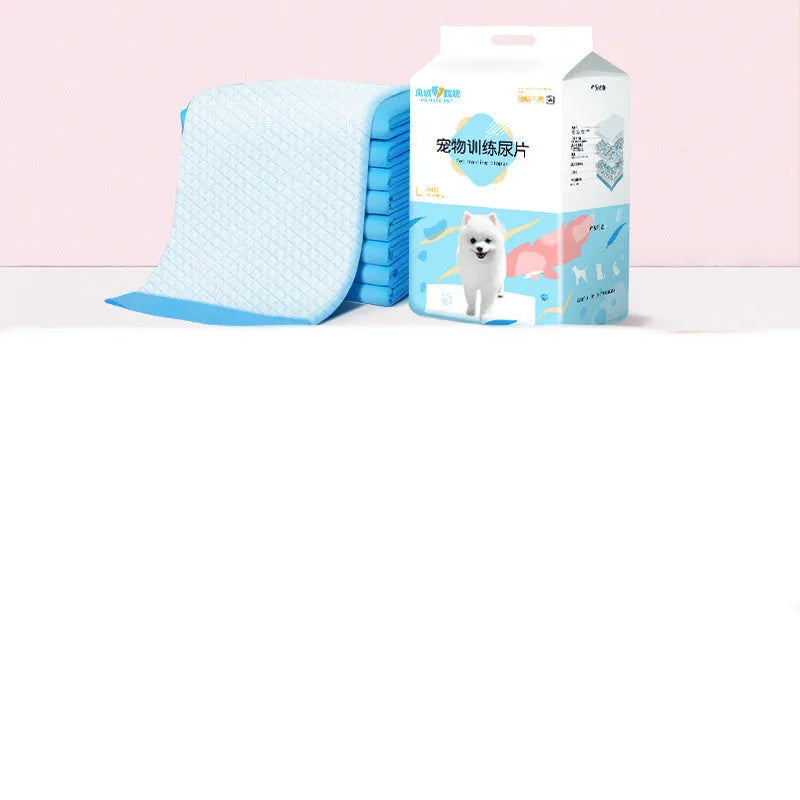 Pet dog diapers pads in non-woven fabric, available in S to XL sizes with deodorising bamboo charcoal option
