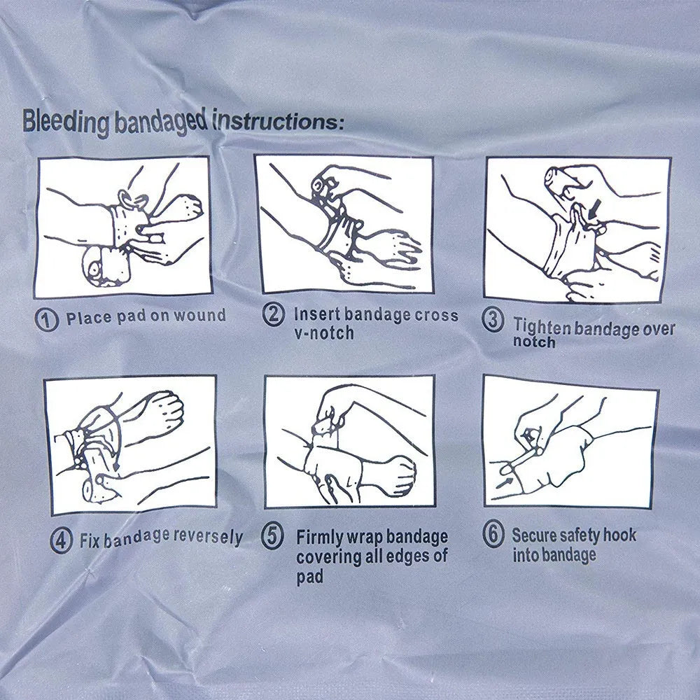 Simple portable outdoor tactical hemostatic bandage with 10cm and 15cm size options