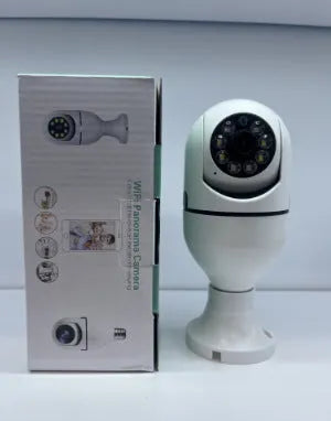 E27 bulb security camera with 1080p HD video and full colour night vision for wireless WiFi monitoring