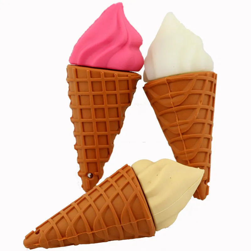 Ice cream design USB stick in lotus root pink colour with solid state storage technology