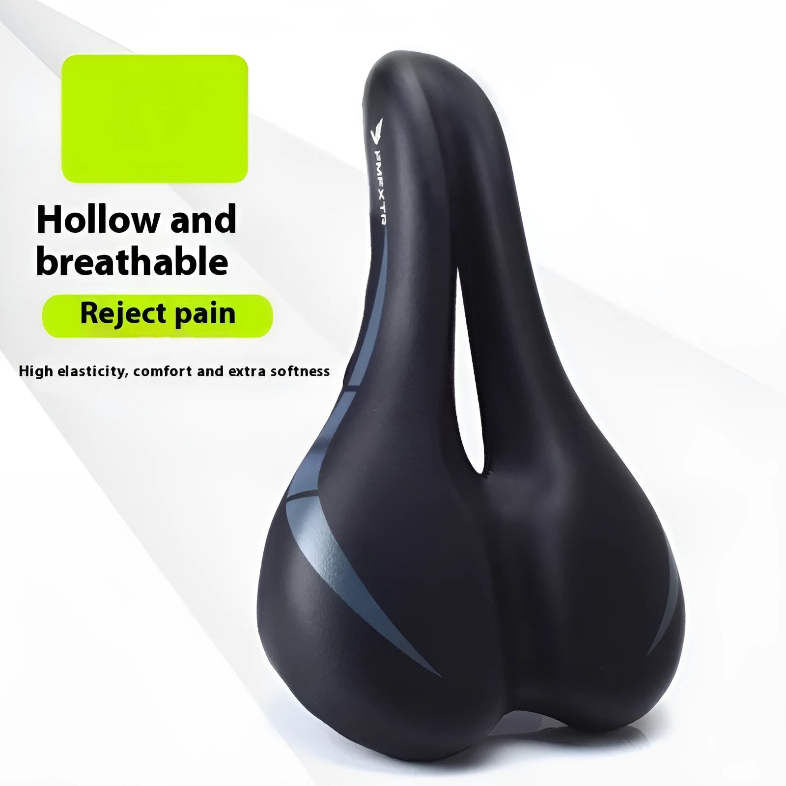 Bicycle seat cushion with hollow design measuring 270mm by 180mm in 3147 colour