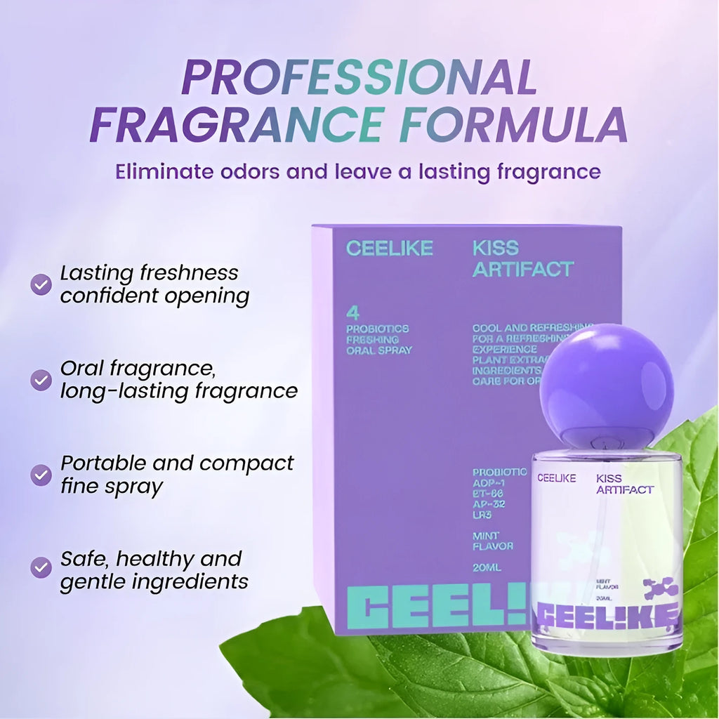 20ml probiotic oral care spray bottle for makeup tools cleaning measuring 4.7x4.7x10cm