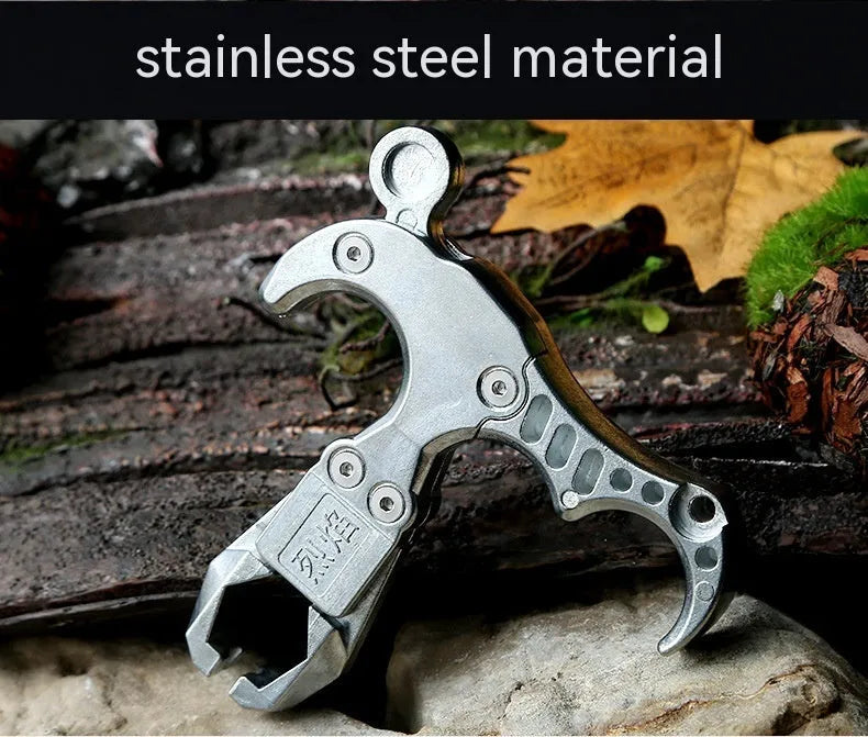Zinc alloy archery release aid with a two-axis harpoon clip mechanism