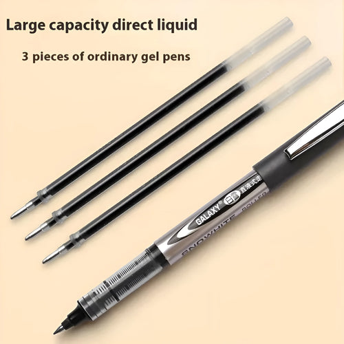 12-pack of 0.5mm water-based quick-drying signature pens with plastic shells in four ink colour options