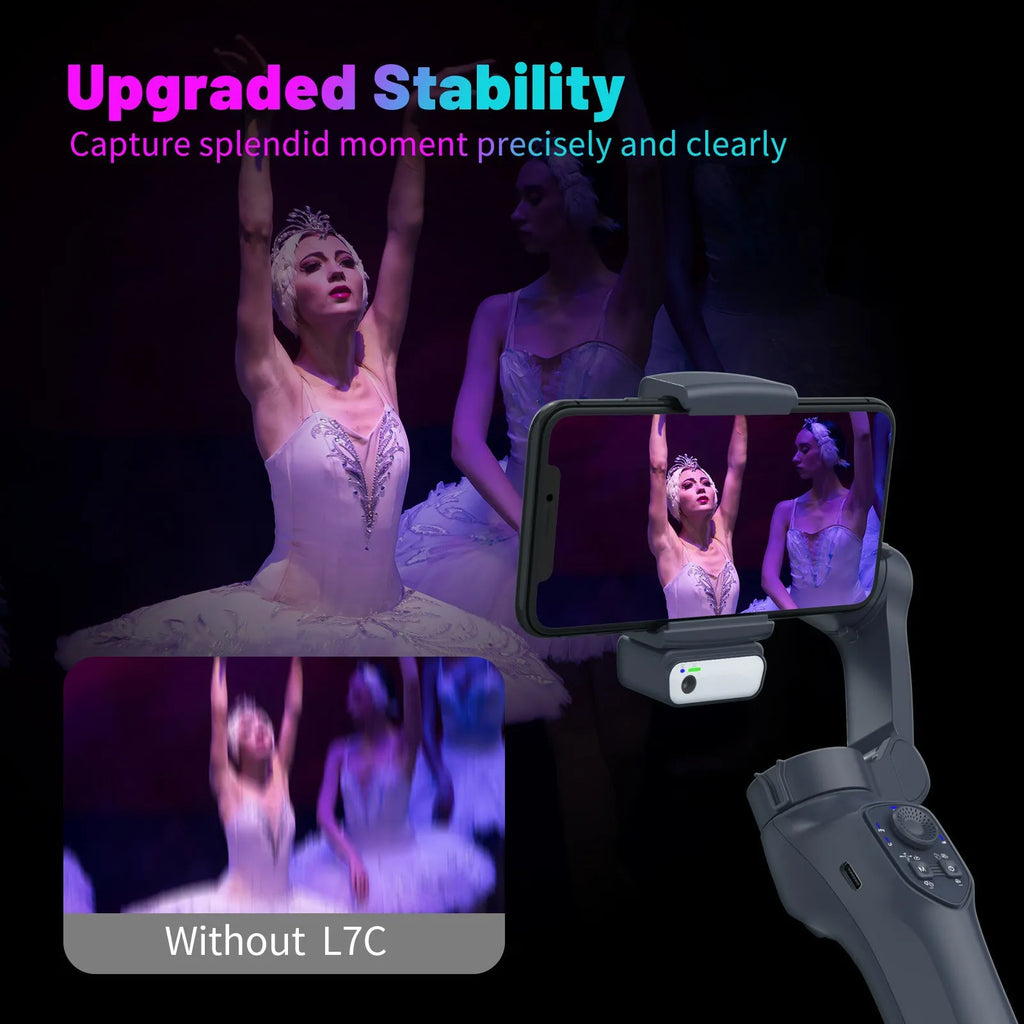 RK Series foldable handheld phone gimbal stabilizer in L7Cpro gun colour.