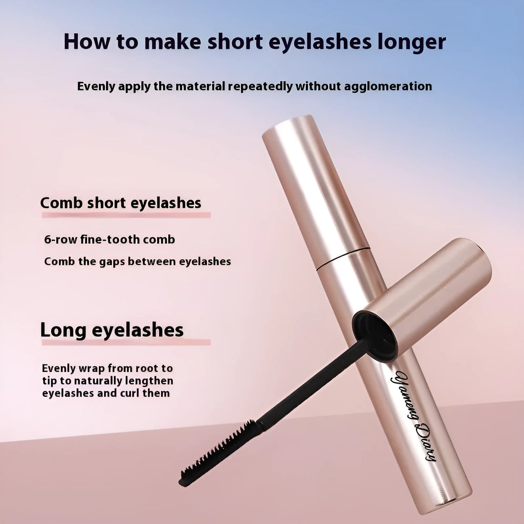 Long-lasting curling mascara in black and brown shades for defined eyelashes