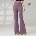 Women's solid colour stretch polyester dance practice pants for ballet and sports dance training.