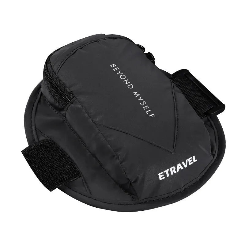 Reflective running arm bag with 7 inch capacity for outdoor sports