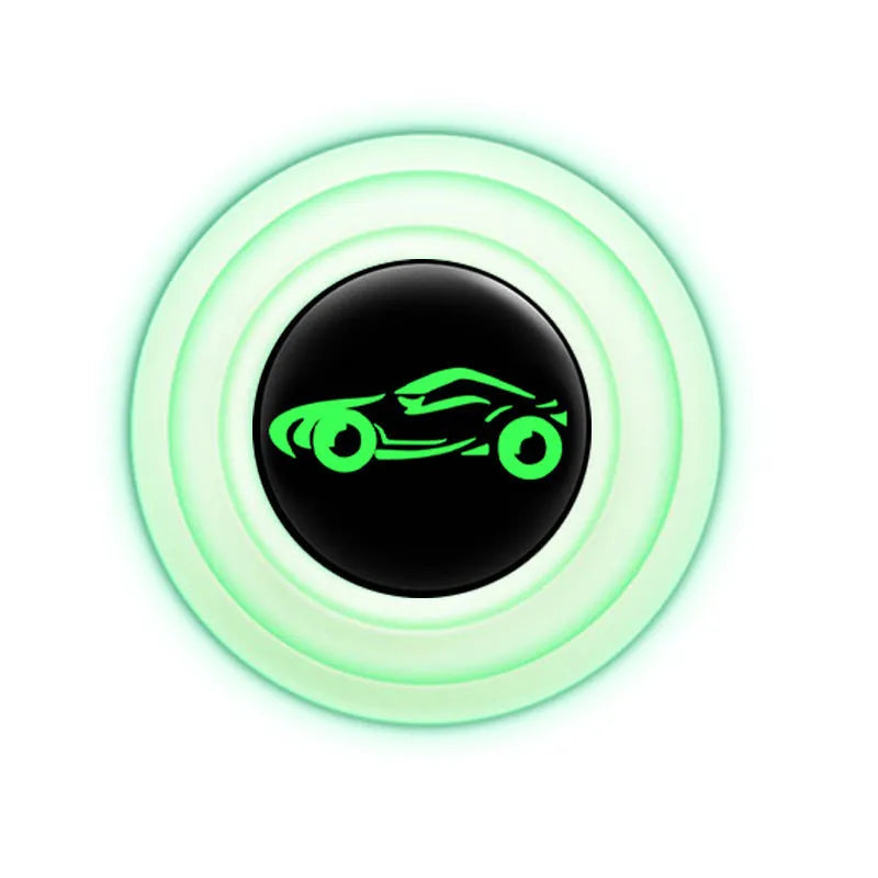 Black and luminous silicone car door shock absorber stickers for door edge protection.