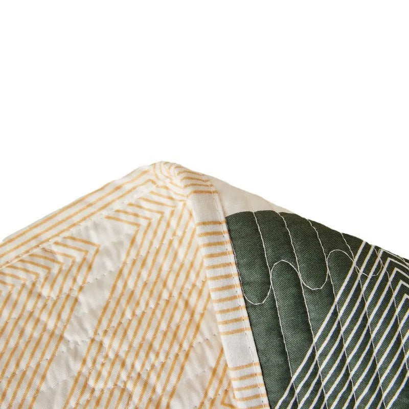 Pure cotton printed bed sheet three-piece set in modern simplicity design for 2.2 metre beds