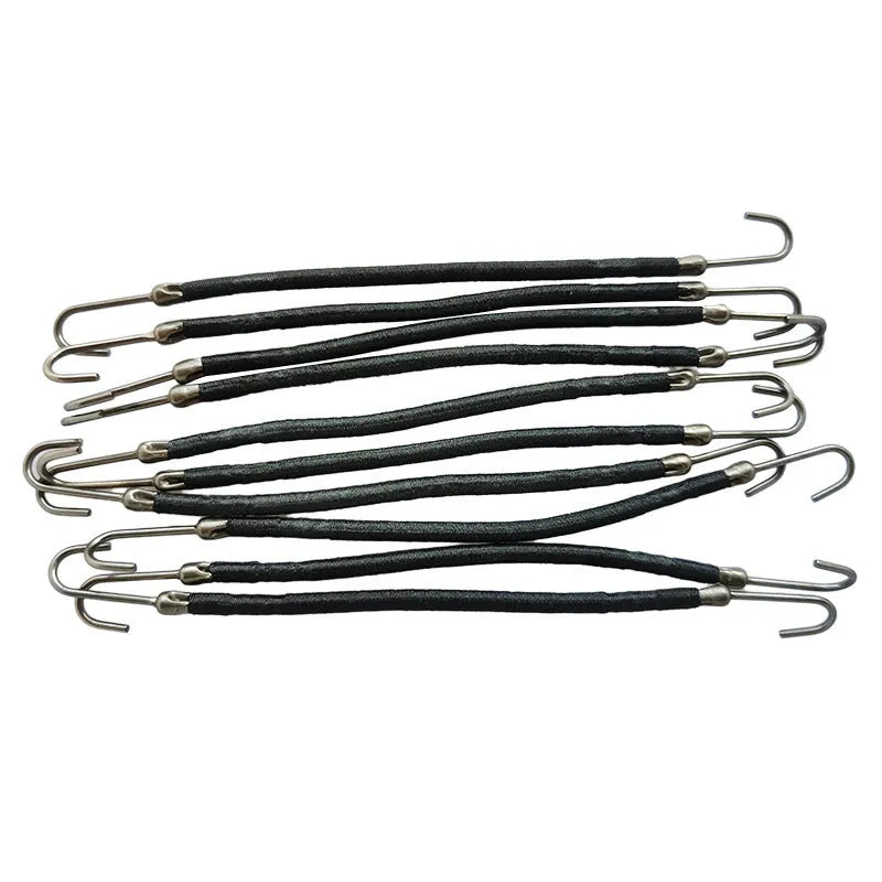 Double hook hair styling tool for wigs and hair extensions in solid colour