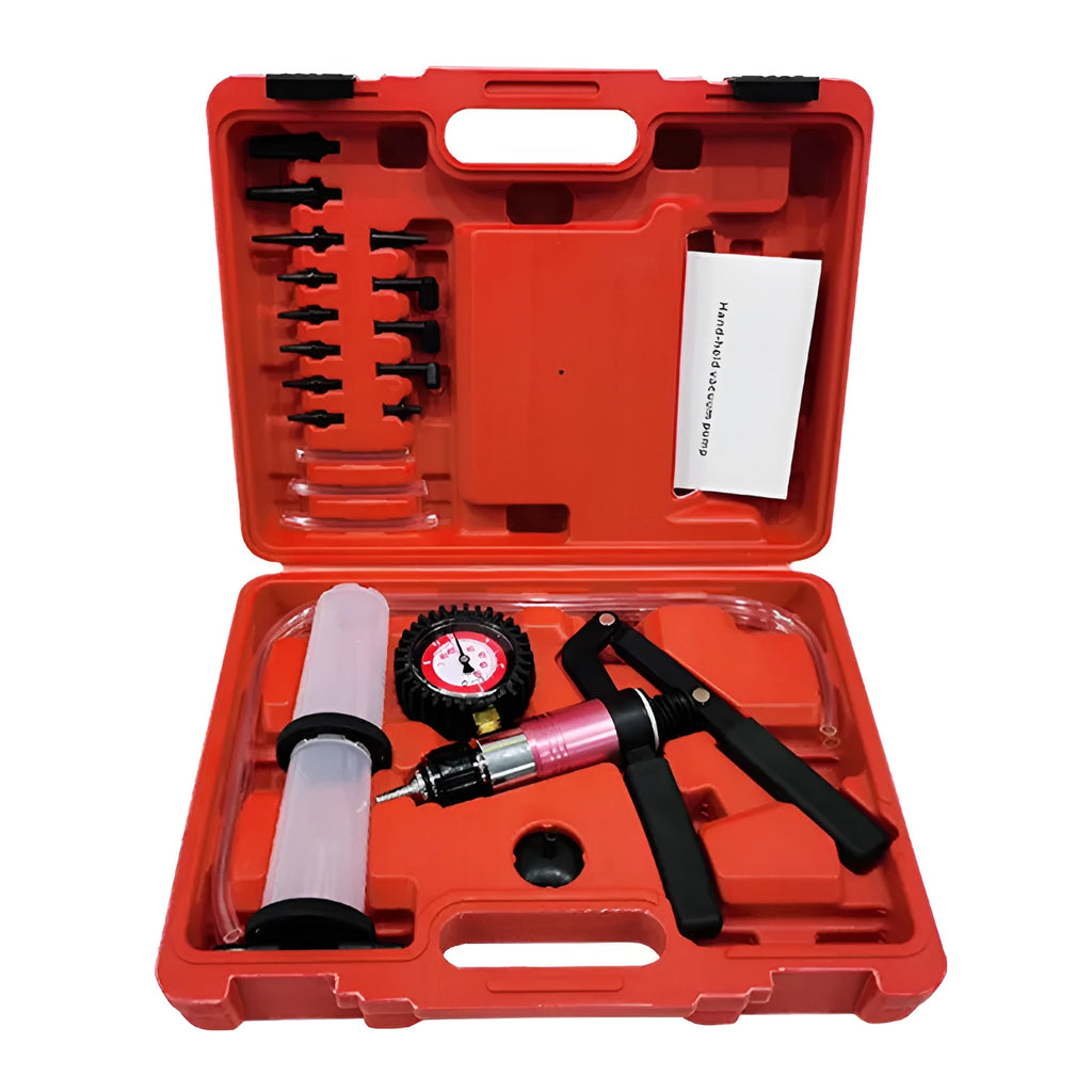 Aluminium alloy manual vacuum air blow gun and suction tool for automotive repair