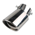 Stainless steel car exhaust tailpipe in a choice of baked blue, bright silver or colourful finish.