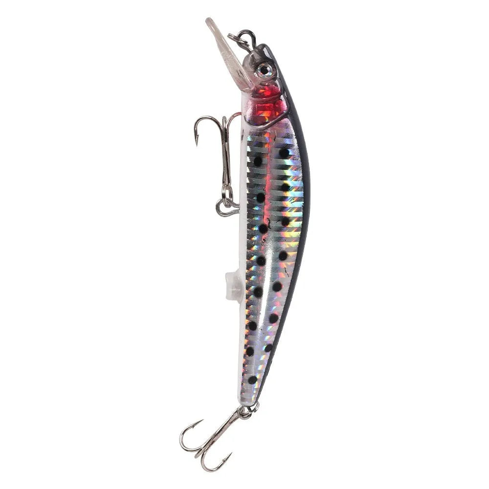 Floating Mino electric USB bait lamp with luminous simulation and colourful bait for freshwater fishing