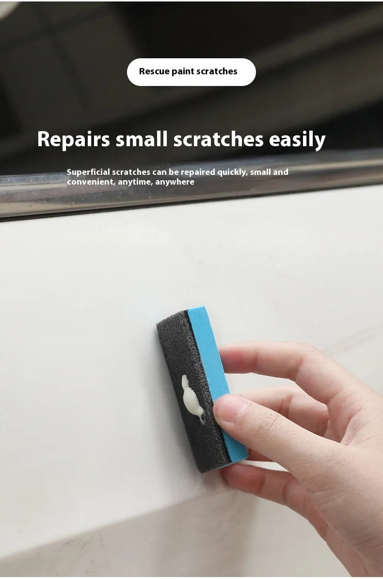 Car repair wax kit with scratch removal polish, brightening wax and frosted sponge mop