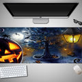 Halloween mouse pad with non-slip rubber cloth material in oversized dimensions for gaming